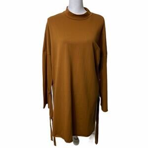 Lumiere Brown Fall Long Sleeve Women Large Dress BRAND NEW WITH TAGS